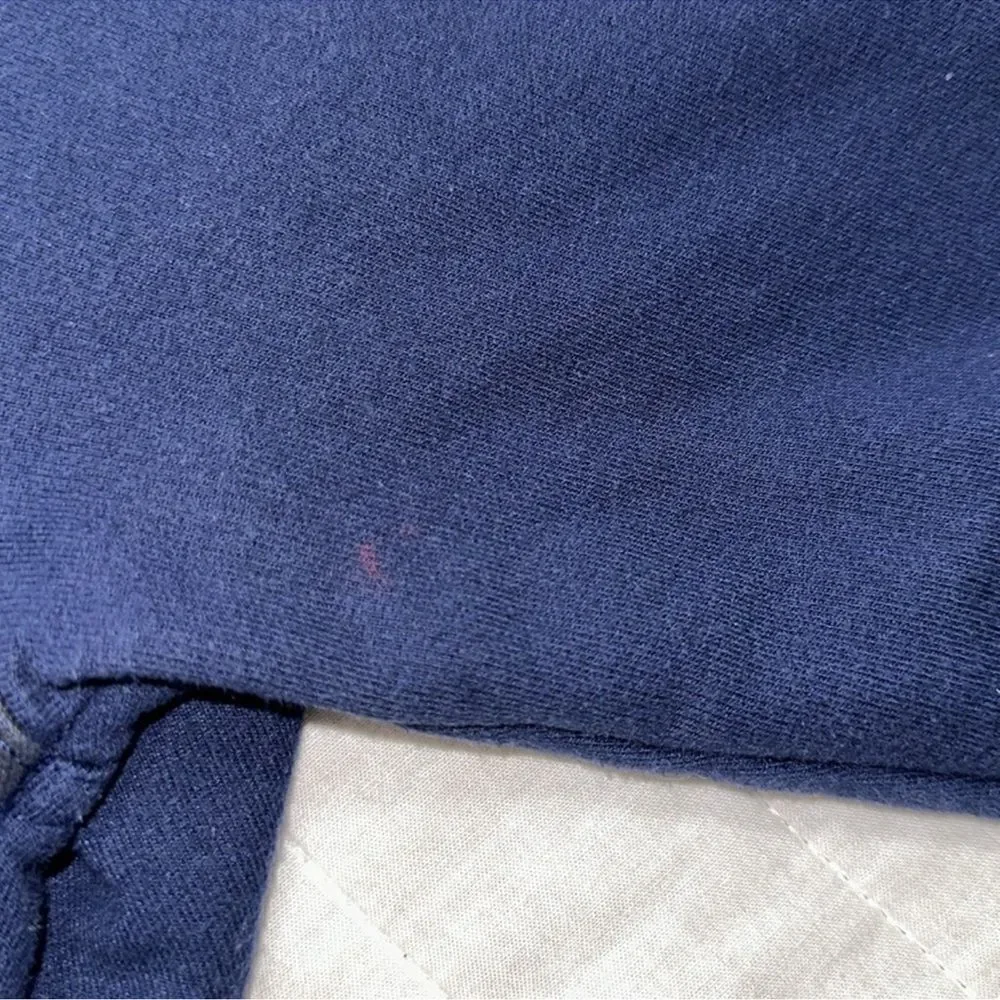 adidas S Navy Black Burgundy Trefoil Crewneck Cotton Pullover